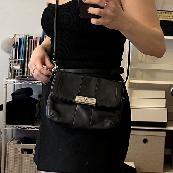 Coach Legacy Leather Crossbody Bag – Black - Picture 6 of 9